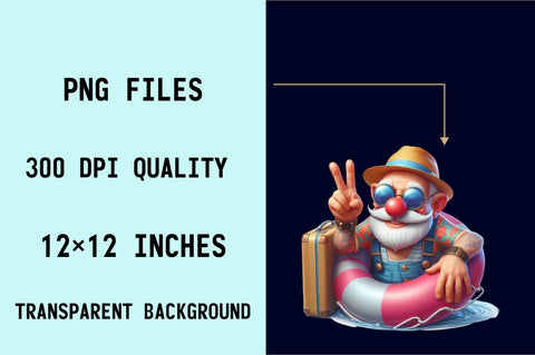 Funny Summer Grandpa Sublimation Clipart Sublimation SVGArt 