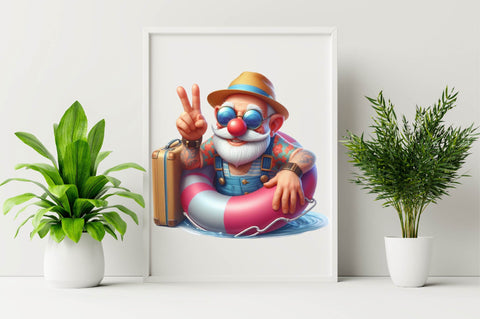 Funny Summer Grandpa Sublimation Clipart Sublimation SVGArt 