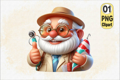 Funny Summer Grandpa Sublimation Clipart Sublimation SVGArt 