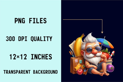 Funny Summer Grandpa Sublimation Clipart Sublimation SVGArt 