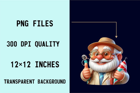 Funny Summer Grandpa Sublimation Clipart Sublimation SVGArt 