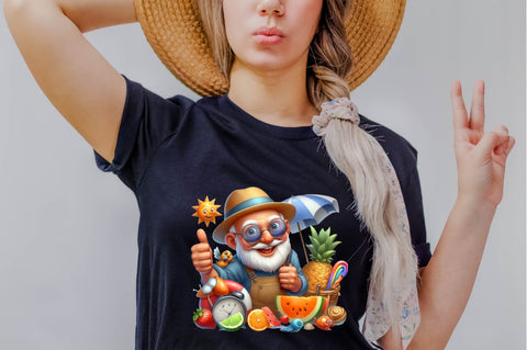 Funny Summer Grandpa Sublimation Clipart Sublimation SVGArt 
