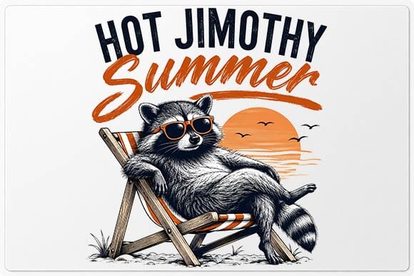Funny Summer Raccoon PNG | Hot Jimothy Summer Digital Download SVG BillahCrafts 