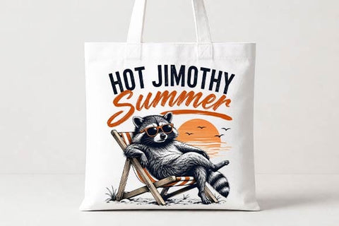 Funny Summer Raccoon PNG | Hot Jimothy Summer Digital Download SVG BillahCrafts 
