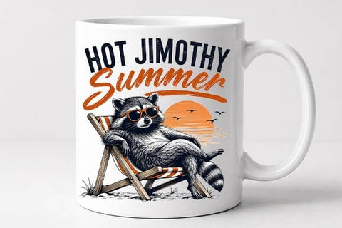 Funny Summer Raccoon PNG | Hot Jimothy Summer Digital Download SVG BillahCrafts 
