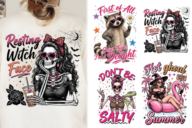 Funny Summerween Hand Drawn PNG Sublimation Rupkotha 