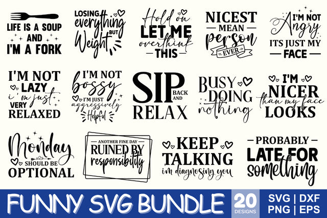 Funny svg design bundle SVG Designangry 