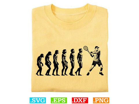 Funny Tennis Evolution Shirt, Tennis Lover SVG, Sports SVG, Tennis Family Svg SVG Creativeart88 