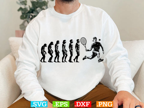 Funny Tennis Evolution Shirt, Tennis Lover SVG, Sports SVG, Tennis Family Svg SVG Creativeart88 