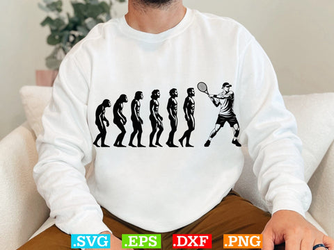 Funny Tennis Evolution Shirt, Tennis Lover SVG, Sports SVG, Tennis Family Svg SVG Creativeart88 