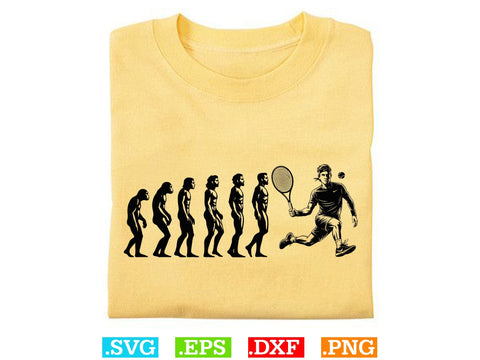 Funny Tennis Evolution Shirt, Tennis Lover SVG, Sports SVG, Tennis Family Svg SVG Creativeart88 