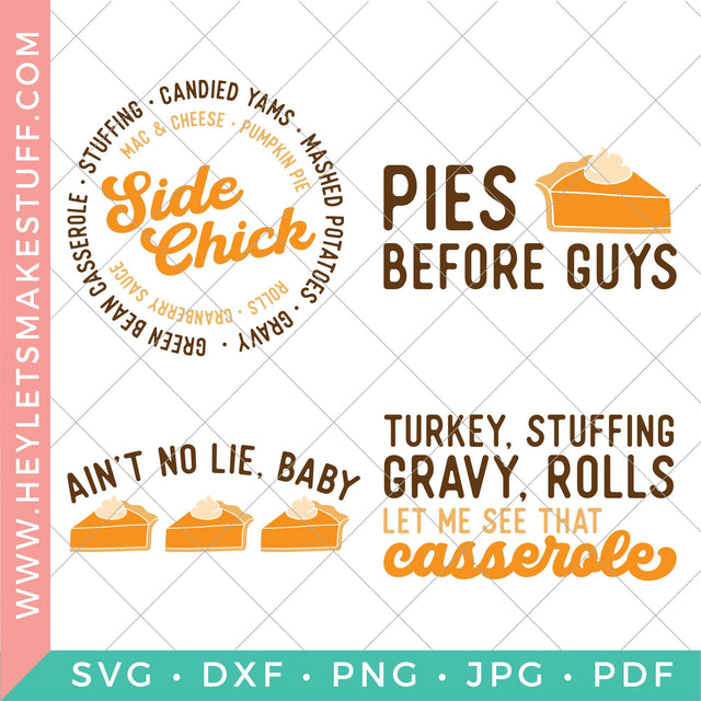 Funny Thanksgiving SVG Bundle 2 SVG Hey Let's Make Stuff 