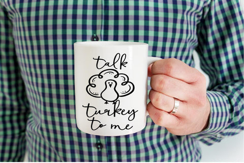 Funny Thanksgiving SVG – Talk Turkey To Me SVG Silhouette School Blog Design Shop 