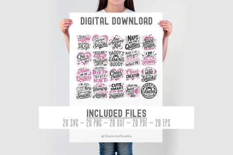 funny Toddler svg bundle | toddler svg bundle | cut files SVG TonisArtStudio 