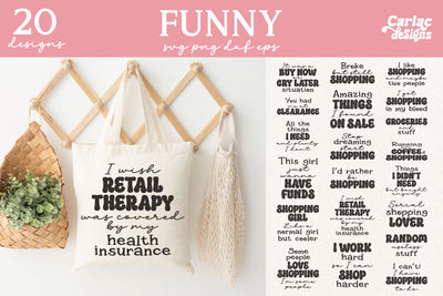 Funny Tote Bag Sublimation Bundle SVG Carla C Designs 