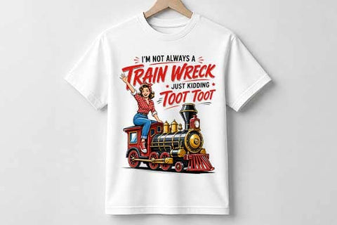Funny Train Quote PNG Train Lover Sublimation Design Digital Download SVG BillahCrafts 