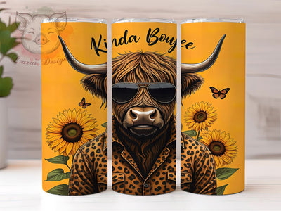 Funny Tumbler, Highland Cow PNG, Boujee Design, Baby Cow Sublimation, Cute Cow Gift, Unique Drinkware, Humorous Drinkware Sublimation Lara' s Designs 