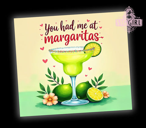 Funny Tumbler, Margarita Design, Tequila Lover, 20oz PNG, Sublimation Art, Cocktail Drinkware, Party Vibes Sublimation SvggirlplusArt 
