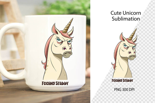 Funny Unicorn sublimation. Sarcastic coffee mug wraps. Sublimation Samaha Design 