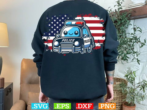 Funny Usa Flag Police Ven Vector T- Shirt Design, Police Svg, Back the Blue Svg, Thin Blue Line Svg, Police Officer Svg, Police Wife Svg, Distressed Flag SVG Creativeart88 