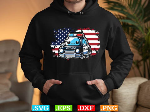 Funny Usa Flag Police Ven Vector T- Shirt Design, Police Svg, Back the Blue Svg, Thin Blue Line Svg, Police Officer Svg, Police Wife Svg, Distressed Flag SVG Creativeart88 