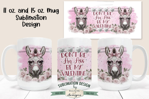 Funny Valentine Farm Animal Mug Designs | Cute Snarky Valentine Mug Designs Sublimation Ewe-N-Me Designs 