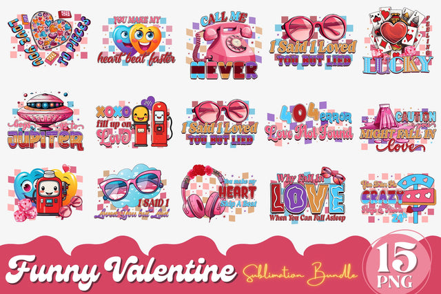 Funny Valentine Sublimation Bundle Sublimation Regulrcrative 