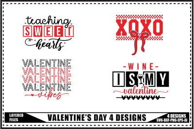 Funny Valentine's Day Svg 4 Designs SVG shah alam 