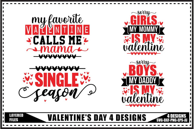 Funny Valentine's Day Svg 4 Designs SVG shah alam 