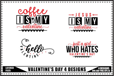 Funny Valentine's Day Svg 4 Designs SVG shah alam 