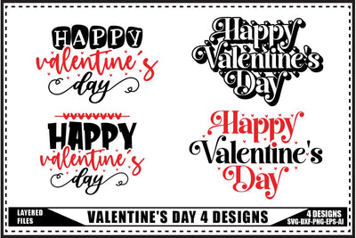 Funny Valentine's Day Svg 4 Designs SVG shah alam 
