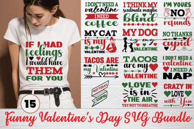 Funny Valentine's Day SVG Bundle SVG Angelina750 
