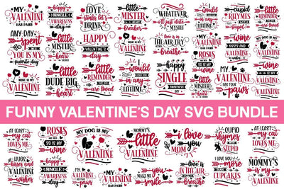 Funny Valentine's Day Vintage Svg Bundle / 30 Svg Design SVG designmaster24 