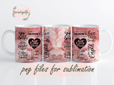 Funny Valentines Mug Wrap Design, Instant Digital Design Download Mug Wrap Design, Mug Design PNG Sublimation PrintingLife 