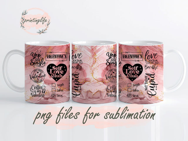 Funny Valentines Mug Wrap Design, Instant Digital Design Download Mug Wrap Design, Mug Design PNG Sublimation PrintingLife 