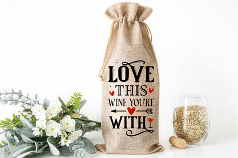 Funny Valentines Wine Bag SVG Bundle SVG Regulrcrative 
