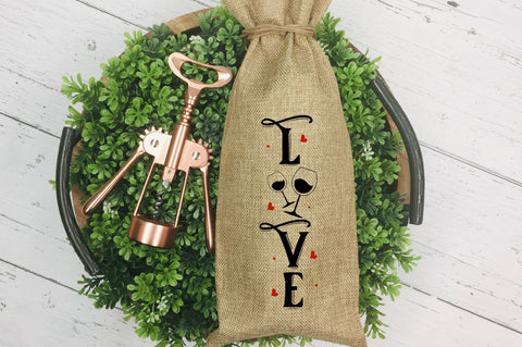 Funny Valentines Wine Bag SVG Bundle SVG Regulrcrative 