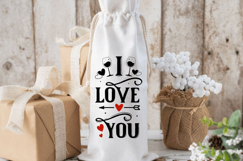 Funny Valentines Wine Bag SVG Bundle SVG Regulrcrative 