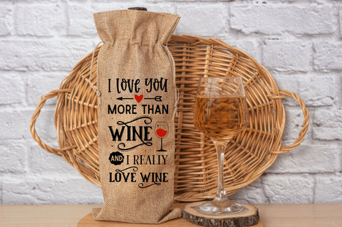 Funny Valentines Wine Bag SVG Bundle SVG Regulrcrative 