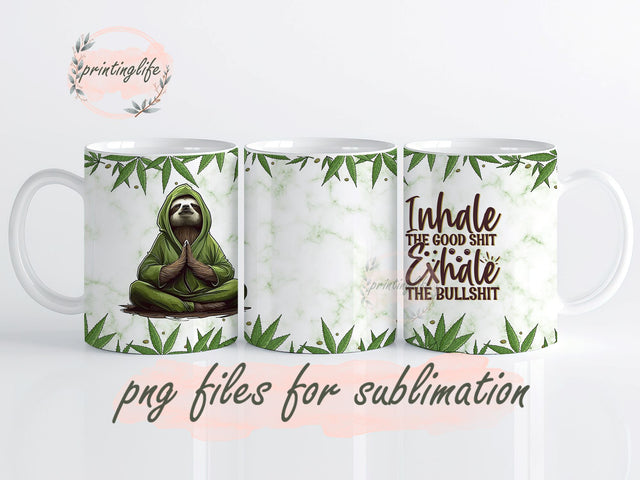 Funny Weed Marijuana Mug Wrap Design, Instant Digital Design Download Mug Wrap Design, Mug Design PNG Sublimation PrintingLife 