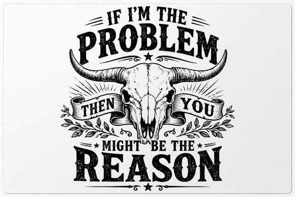 Funny Western Quote PNG | Cow Skull Rustic Sublimation Digital Download SVG BillahCrafts 