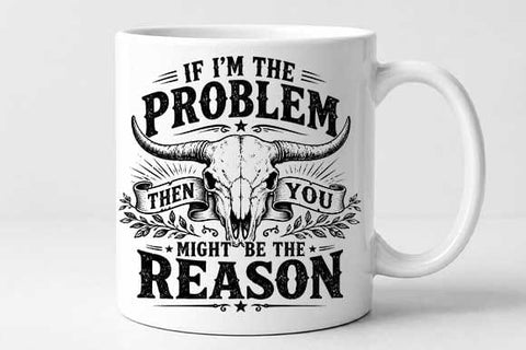 Funny Western Quote PNG | Cow Skull Rustic Sublimation Digital Download SVG BillahCrafts 