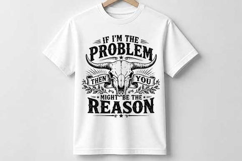 Funny Western Quote PNG | Cow Skull Rustic Sublimation Digital Download SVG BillahCrafts 