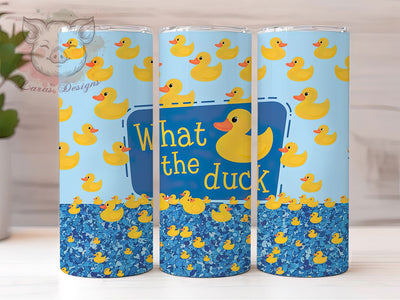 Funny What The Duck Tumbler Wrap, What The Duck Cup, Sarcastic Tumbler PNG, Cute Duck Tumbler Wrap, Humor 20oz Tumbler, Quirky Animal Cup Design, Funny Quote Tumbler Sublimation Lara' s Designs 