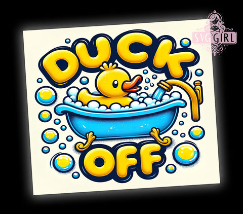 Funny Yellow Rubber Duck 20oz Tumbler Wrap Sublimation Design, Straight Tapered Tumbler Wrap, Rubber Duck Tumbler Png, Instant Digital Download Sublimation SvggirlplusArt 