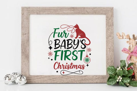 Fur Babys First Christmas SVG Angelina750 