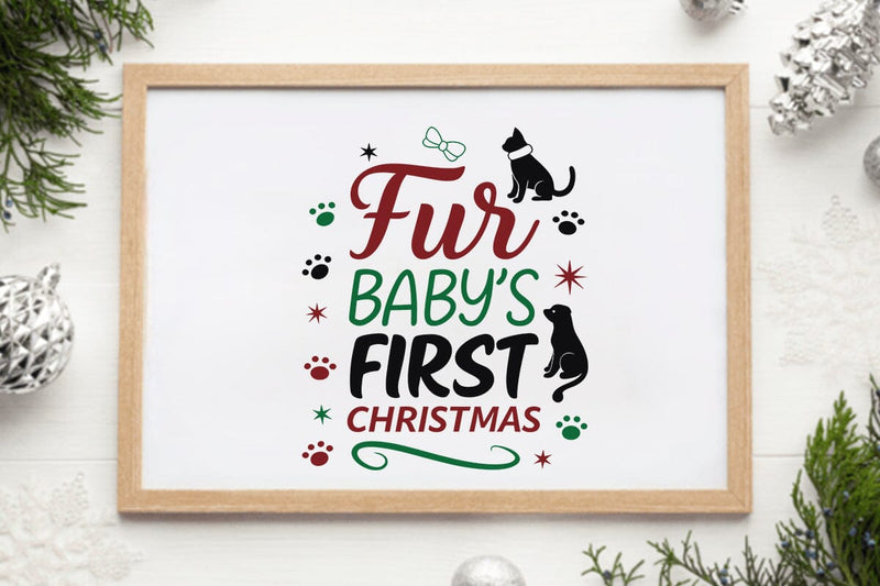Fur Babys First Christmas SVG Angelina750 