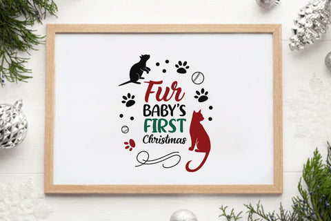 Fur Babys First Christmas SVG Angelina750 