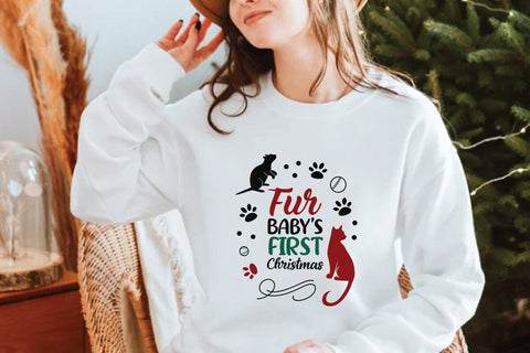 Fur Babys First Christmas SVG Angelina750 