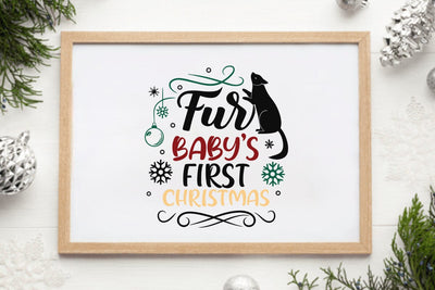 Fur Babys First Christmas SVG Angelina750 